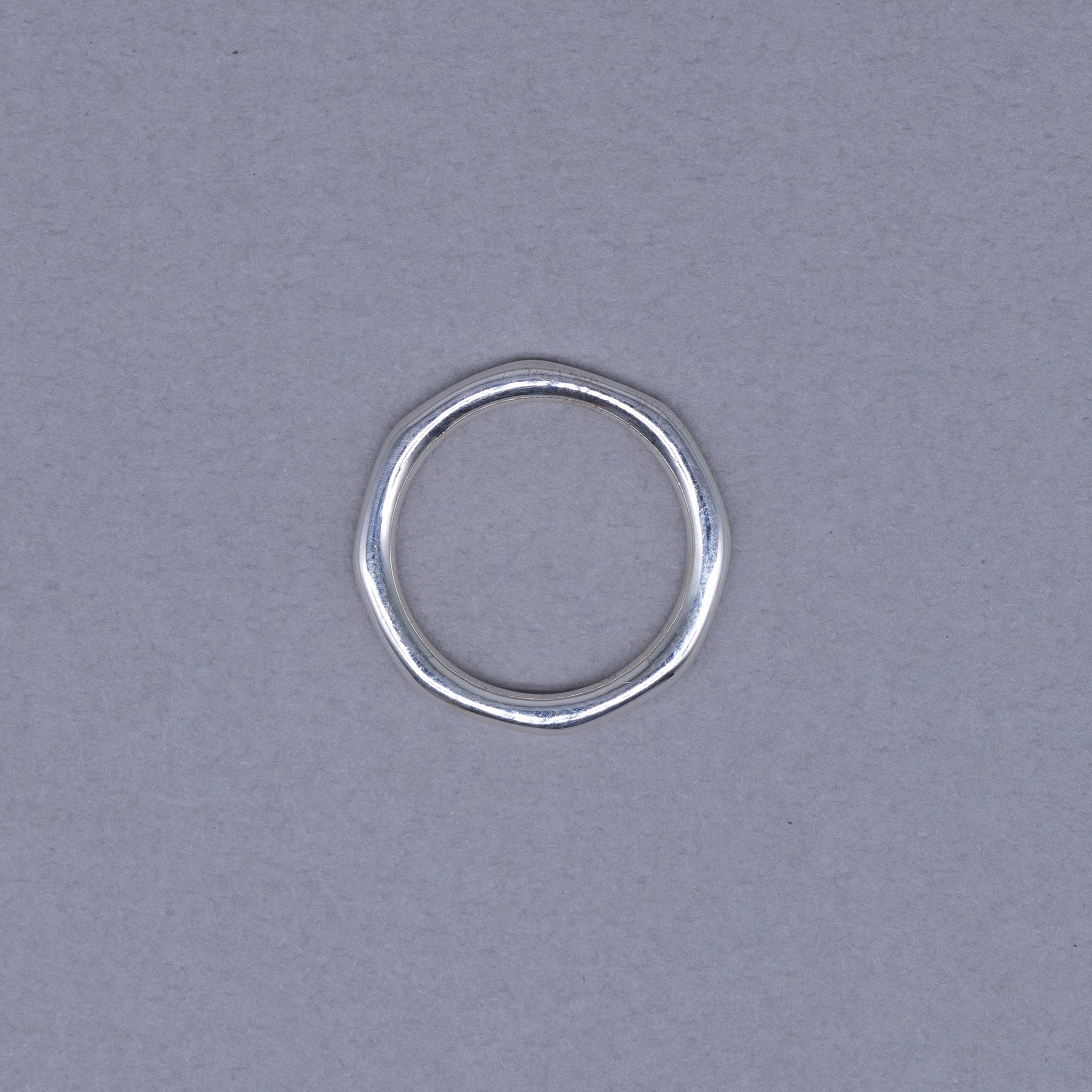 Octagon ring Silver