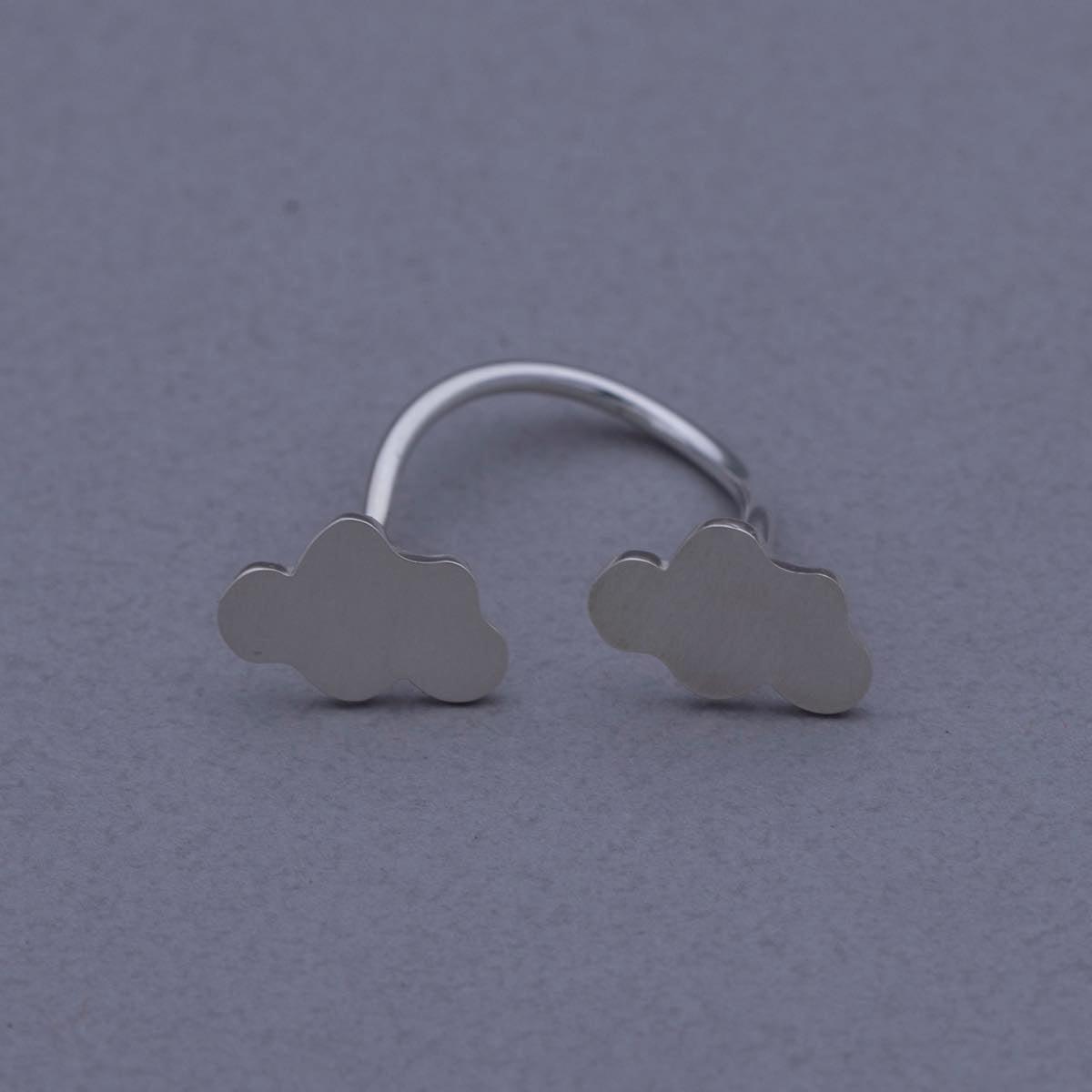 Whimsy ring cloud silver