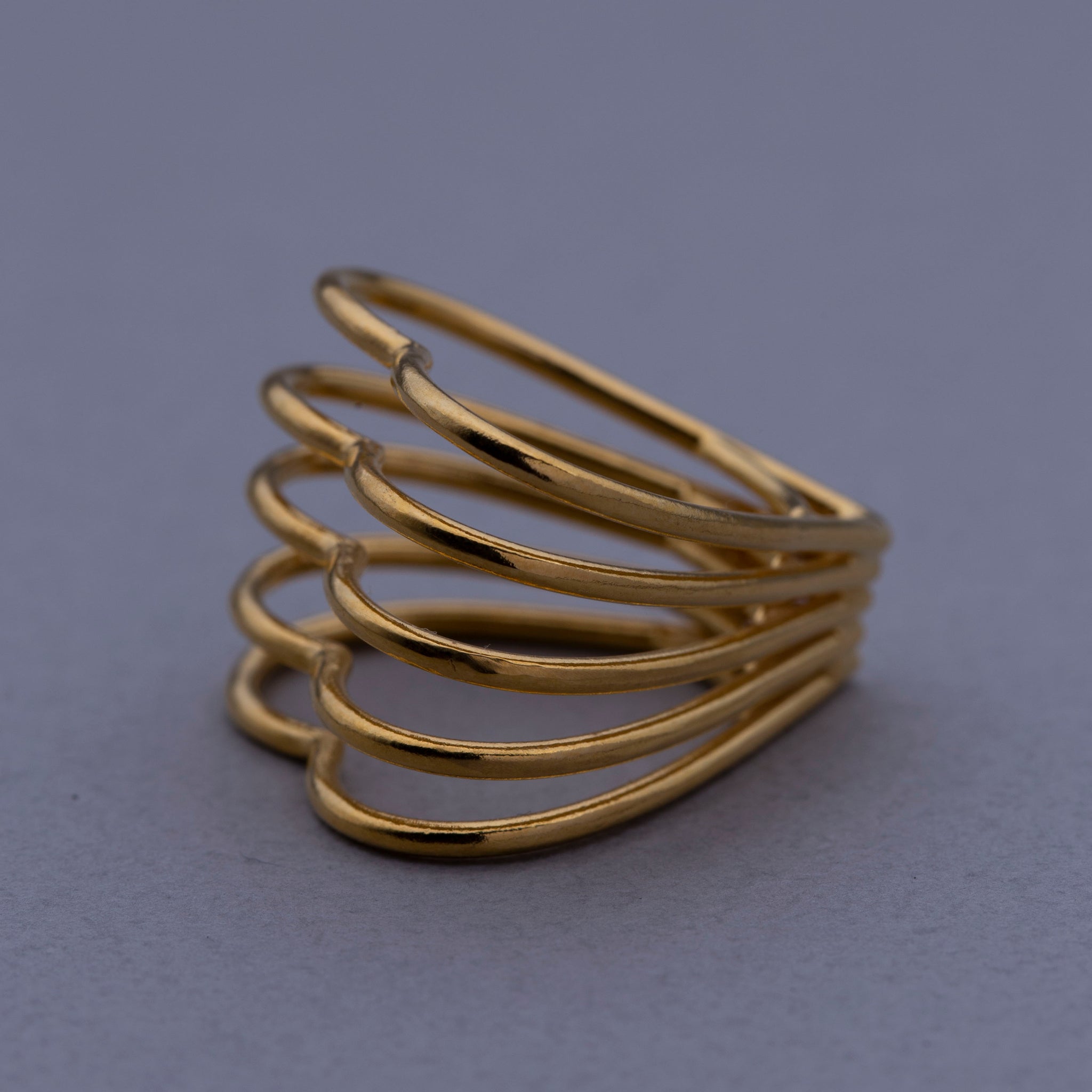 5Heart Tunnel ring gold
