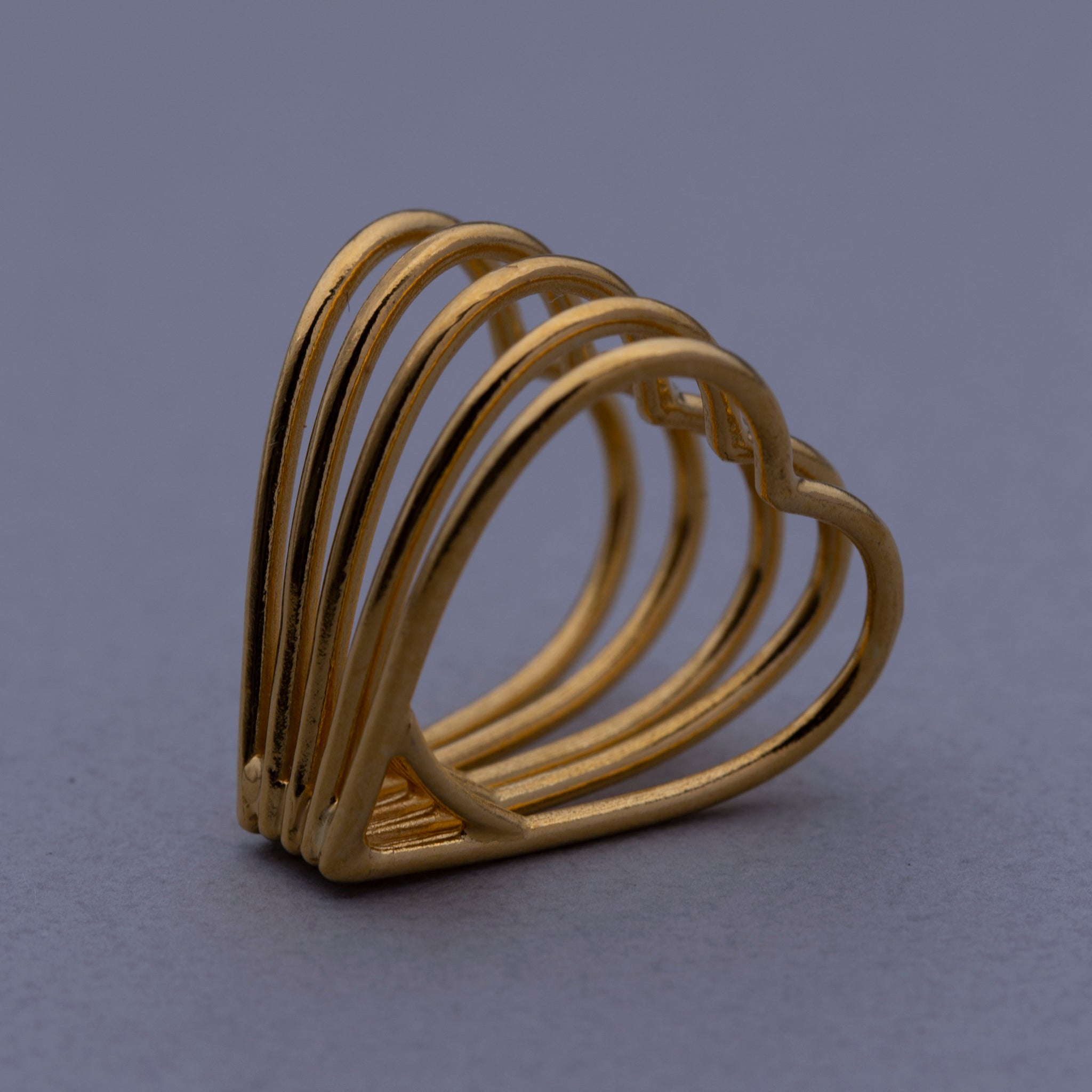 5Heart Tunnel ring gold