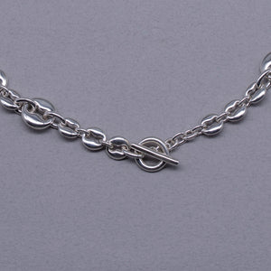 8hole necklace Silver