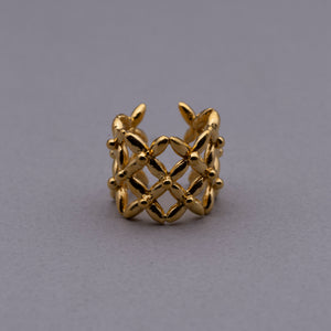 2 Frower net ring Gold