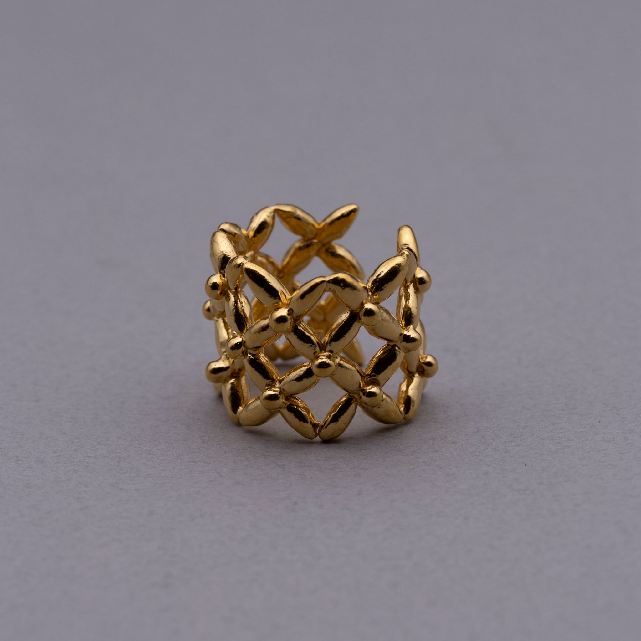 2 Frower net ring Gold
